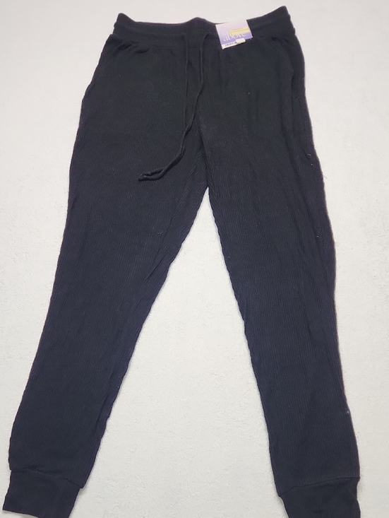 stars above Pants - Stars Abice-ComfortFit Black Ribbed Jogger Pants